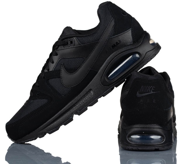 Nike Air Max Command Całe Czarne 629993 020-buty widok lewo/tył