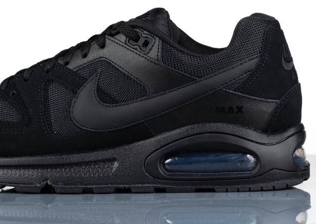 Nike Air Max Command Całe Czarne 629993 020-but zbliżenie z boku