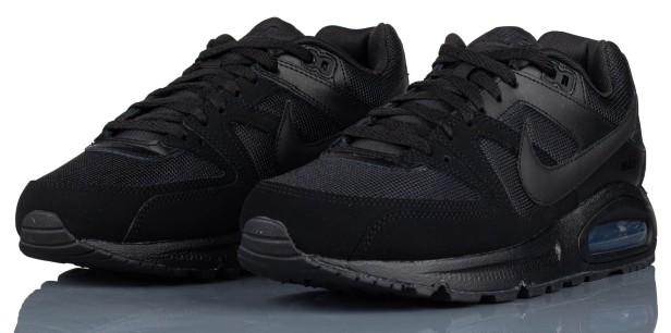 Nike Air Max Command Całe Czarne 629993 020-buty widok z boku