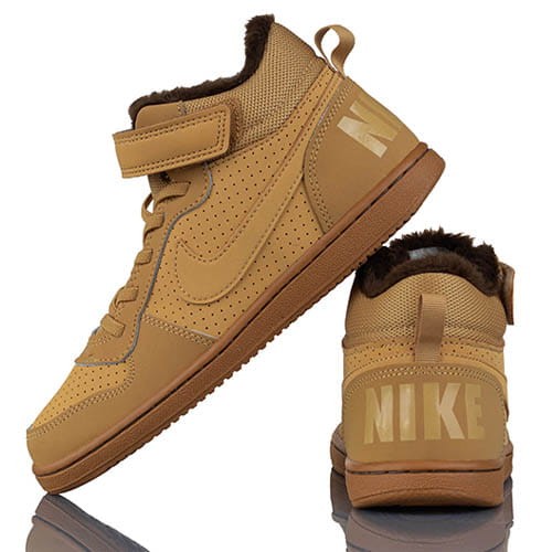 Nike Court Borough Mid Wtr Psv-buty widok lewo/tył