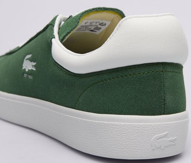 Lacoste Baseshot 223 1 Sma Zielone-but zbliżenie z tyłu