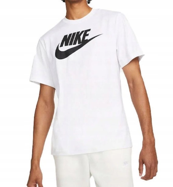 Nike Tee Icon Swoosh Dx1985 100-koszulka widok na modelu