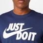 Nike M Nsw Tee New Just Do It Swoosh Dx1989 411-koszulka zbliżenie nadruk