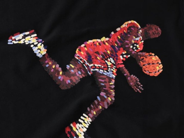 Nike Jordan Flight Essentials Tee Legend-koszulka zbliżenie nadruk