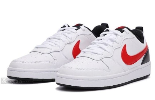 Nike Court Borough Low 2 (Gs) Bq5448 110-buty widok z boku