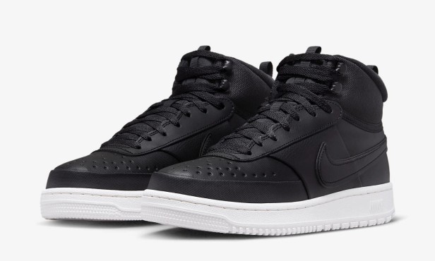 NIKE COURT VISION MID WNTR DR7882 002-buty widok z boku
