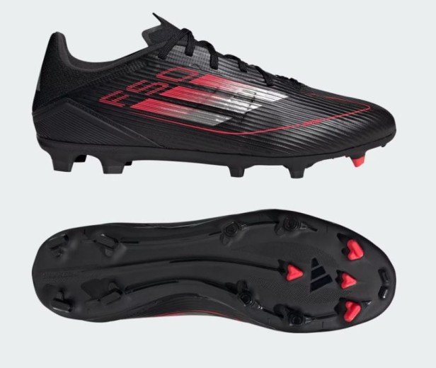 ADIDAS F50 LEAGUE FG/MG IE1294-but podeszwa i widok z boku