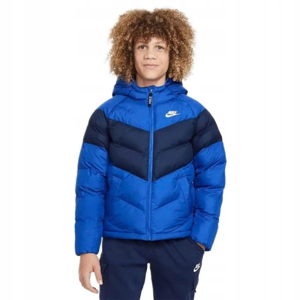 Nike K Nsw Tf Adp Puffer Colorblock Fn7730 480 Szczegół z przodu