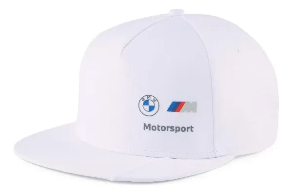 Puma Bmw Mms Fb Cap White 024480 02- widok z przodu w kolorze białym czapka z daszkiem