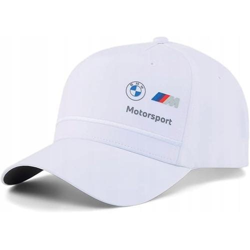 Puma Bmw Mms Bb Cap White 024477 02-czapeczka widok z przodu biała